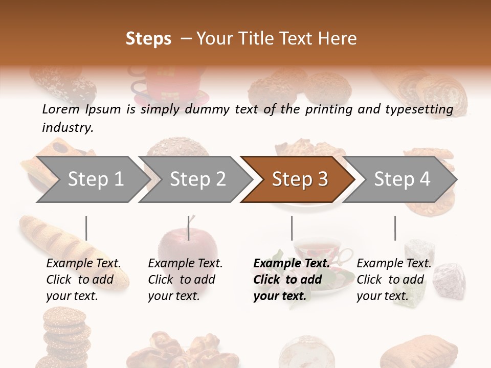 Red Tea Bread PowerPoint Template