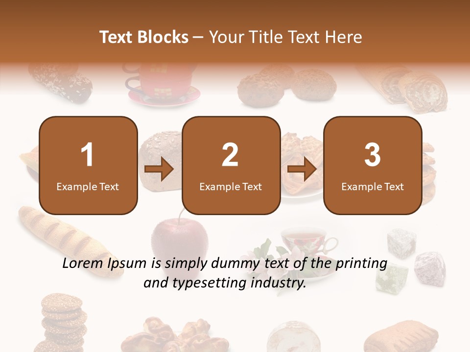 Red Tea Bread PowerPoint Template