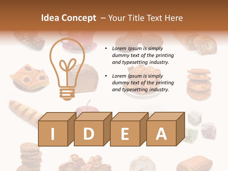 Red Tea Bread PowerPoint Template