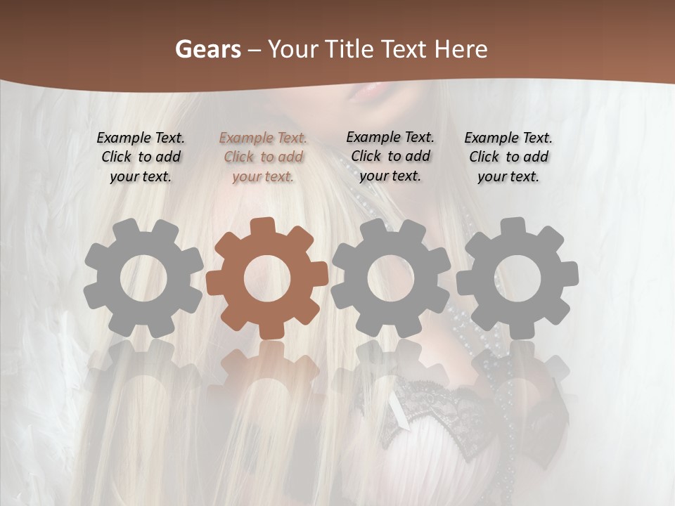 Per On Romance White PowerPoint Template