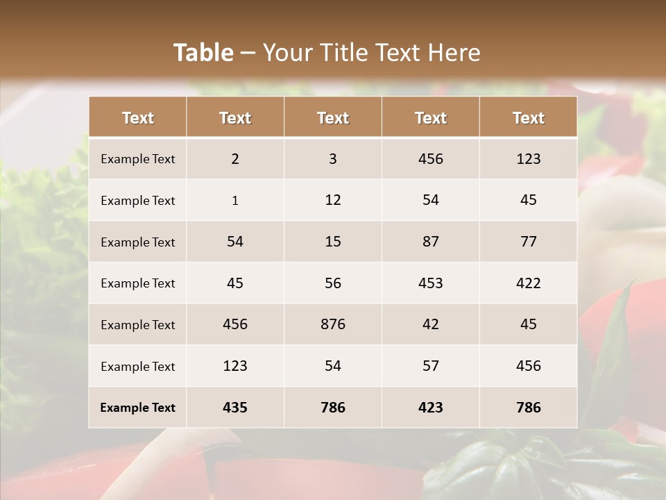 Vitamin Glass Organic PowerPoint Template