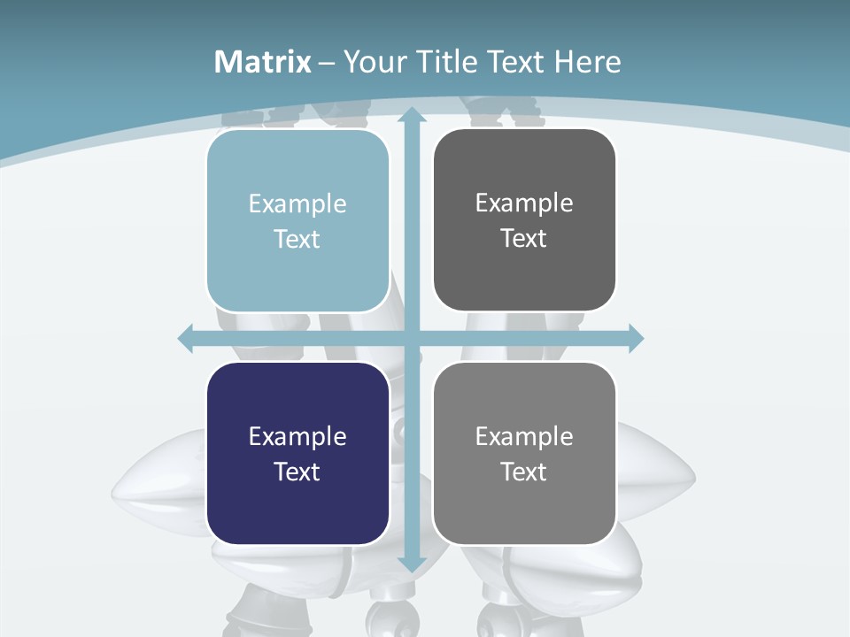 D Character Cartoon Steel PowerPoint Template