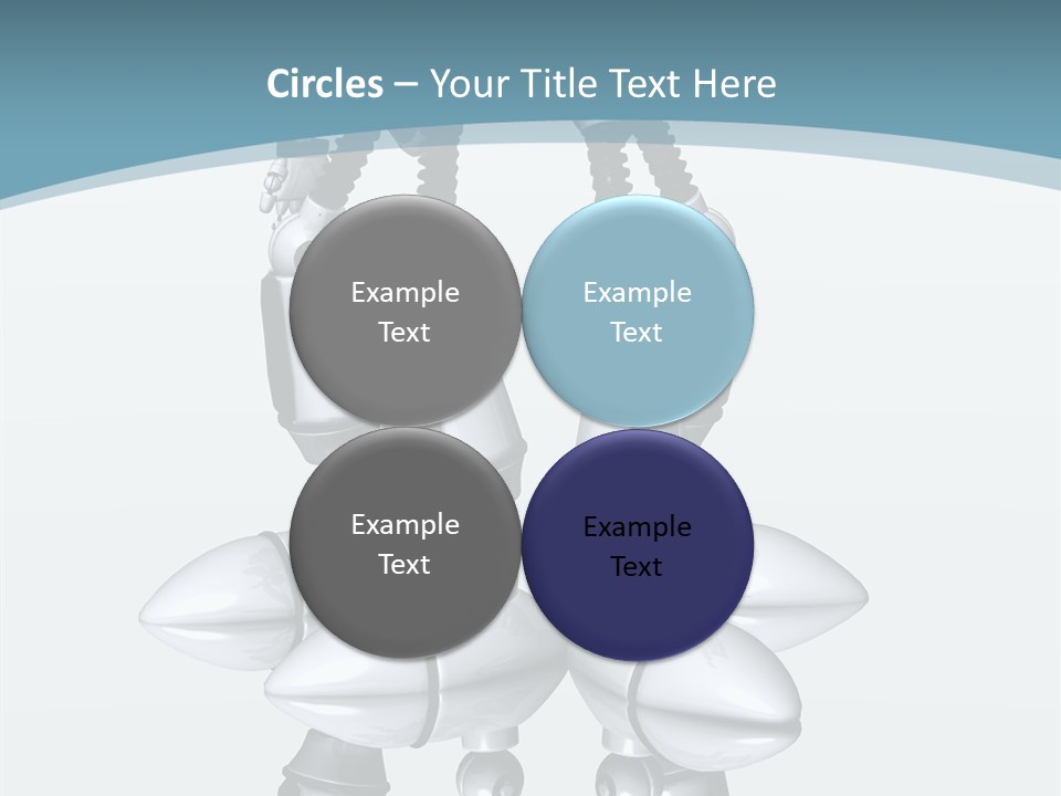 D Character Cartoon Steel PowerPoint Template