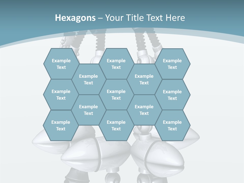 D Character Cartoon Steel PowerPoint Template