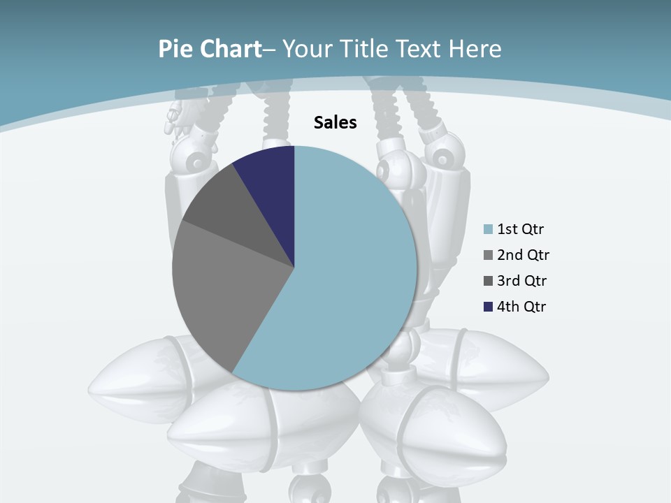 D Character Cartoon Steel PowerPoint Template