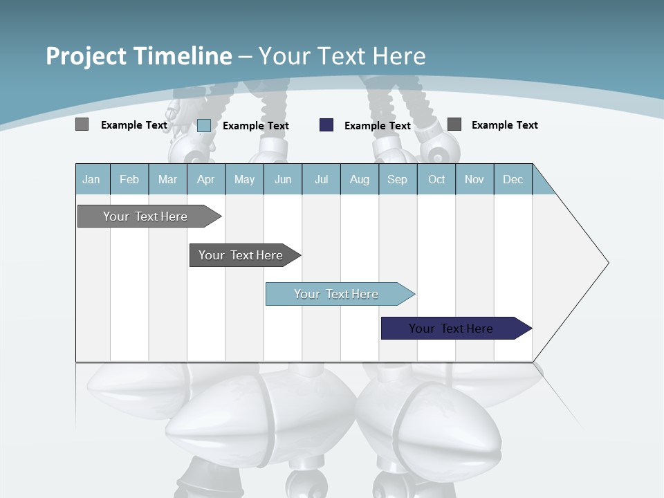 D Character Cartoon Steel PowerPoint Template