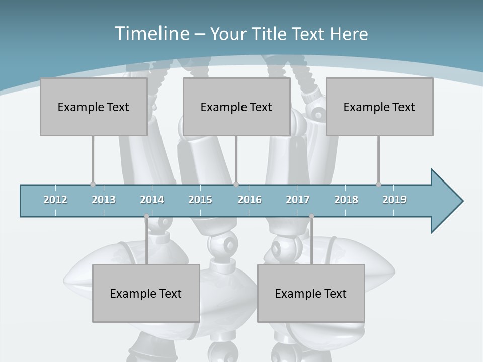 D Character Cartoon Steel PowerPoint Template