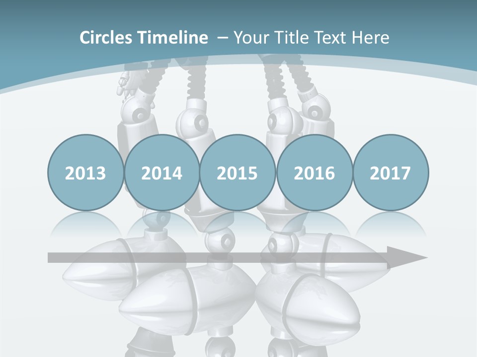 D Character Cartoon Steel PowerPoint Template