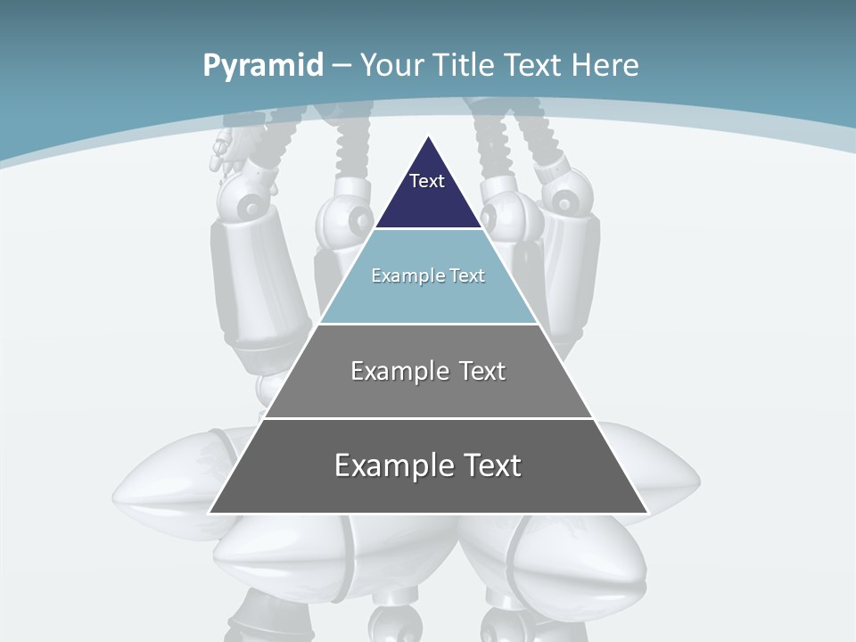 D Character Cartoon Steel PowerPoint Template