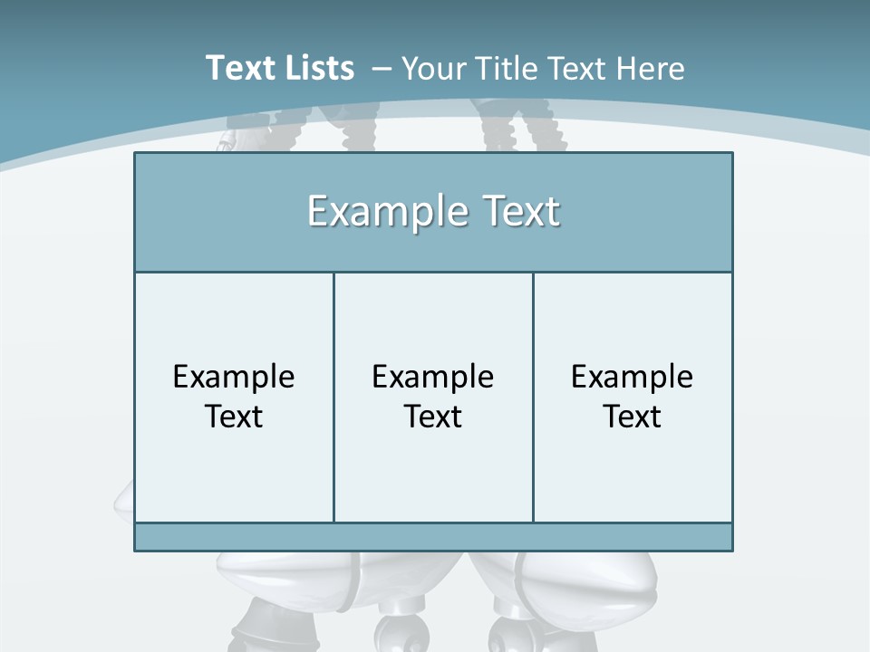 D Character Cartoon Steel PowerPoint Template