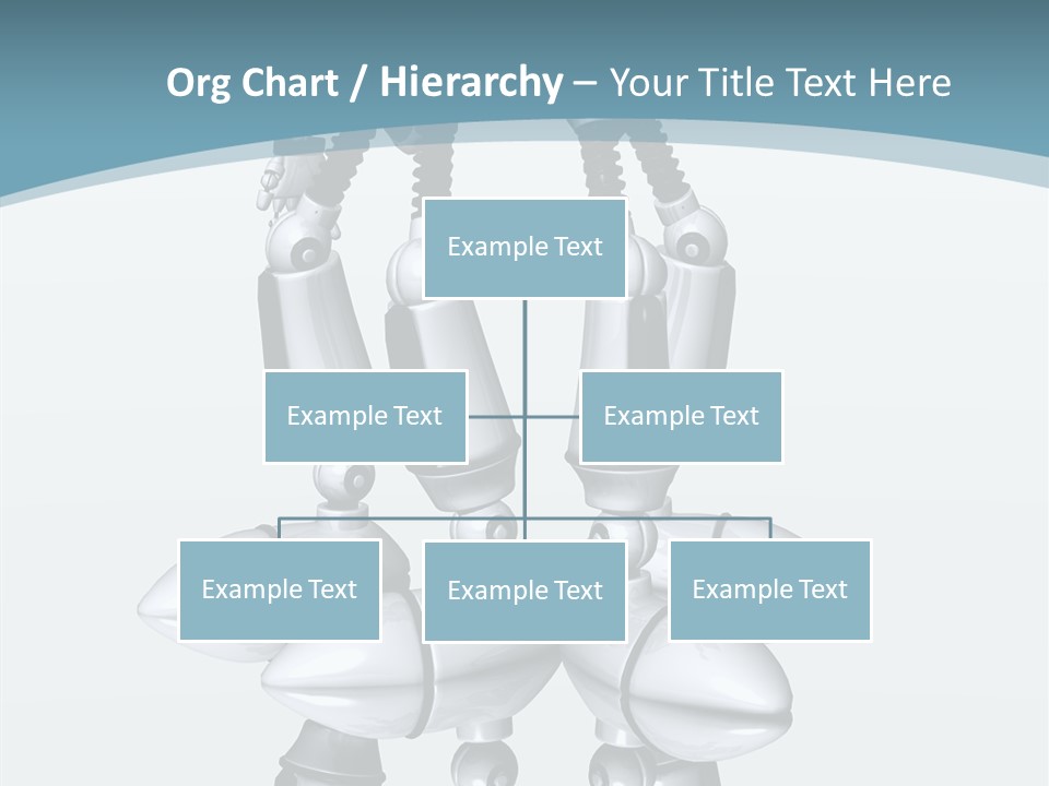 D Character Cartoon Steel PowerPoint Template