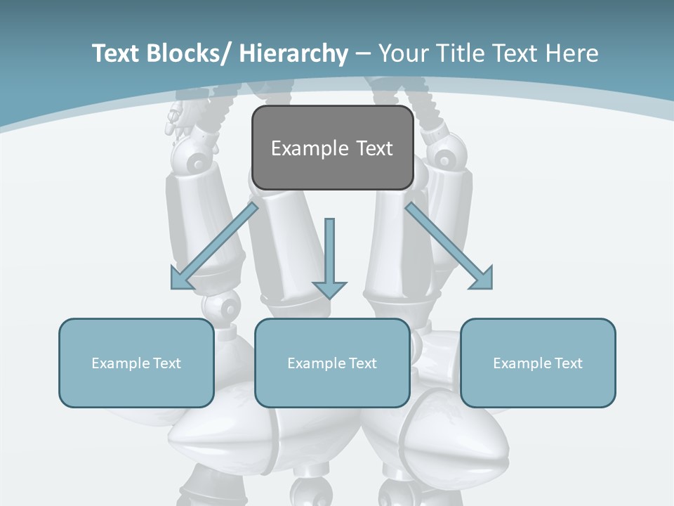 D Character Cartoon Steel PowerPoint Template