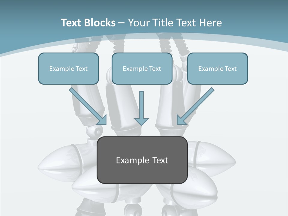 D Character Cartoon Steel PowerPoint Template