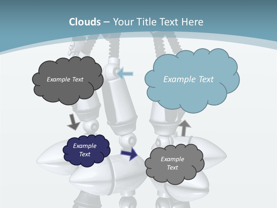 D Character Cartoon Steel PowerPoint Template