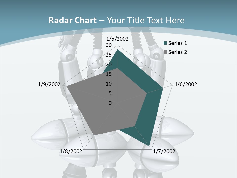 D Character Cartoon Steel PowerPoint Template