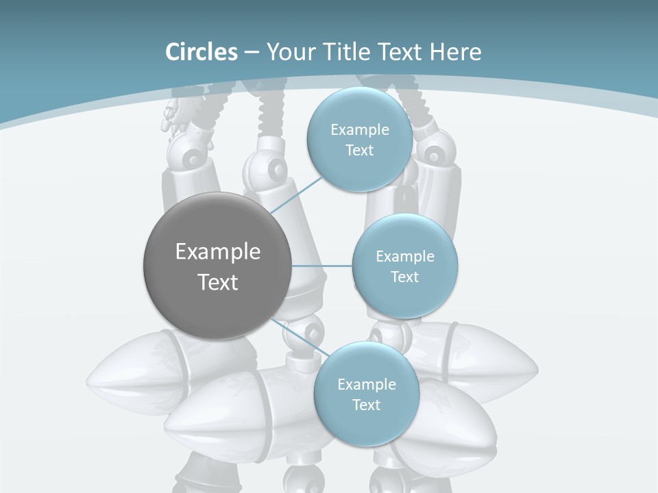 D Character Cartoon Steel PowerPoint Template