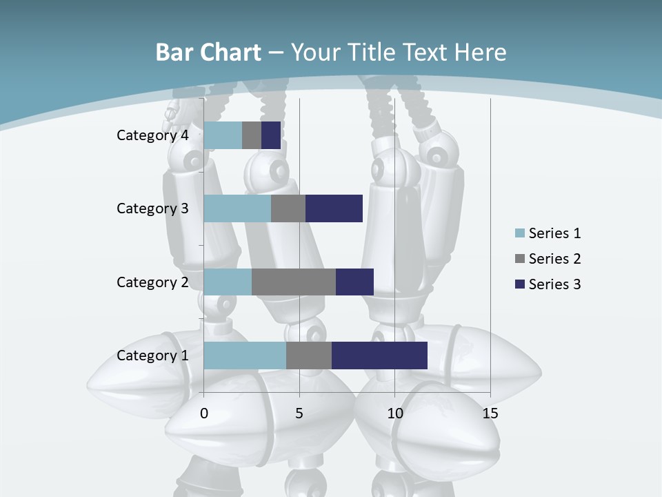 D Character Cartoon Steel PowerPoint Template