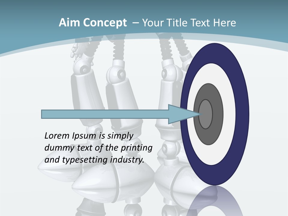 D Character Cartoon Steel PowerPoint Template