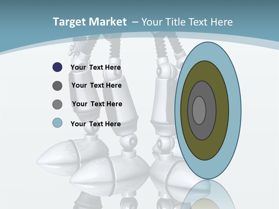 D Character Cartoon Steel PowerPoint Template