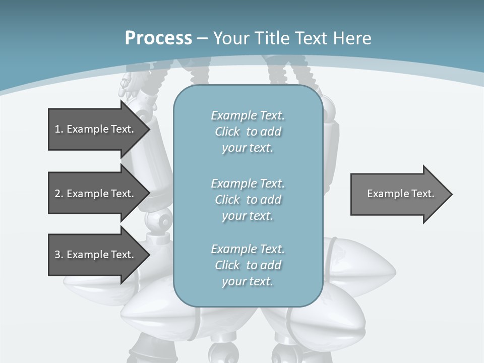 D Character Cartoon Steel PowerPoint Template