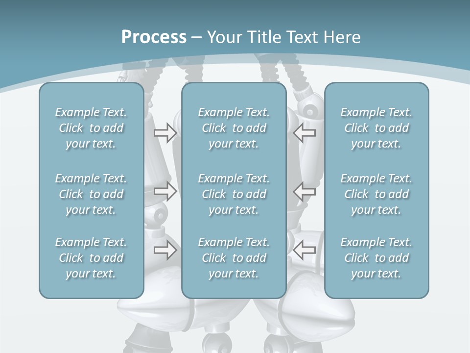 D Character Cartoon Steel PowerPoint Template