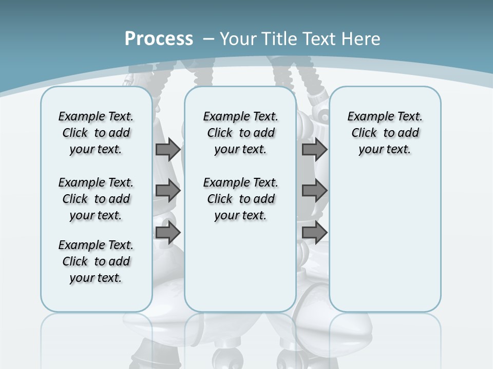 D Character Cartoon Steel PowerPoint Template
