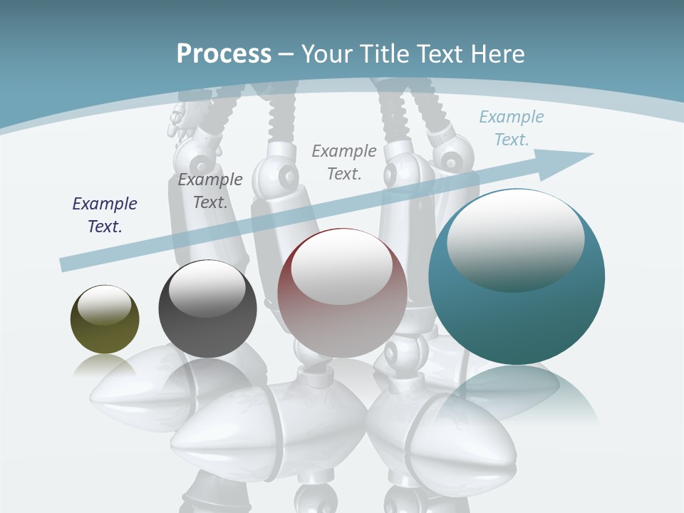 D Character Cartoon Steel PowerPoint Template