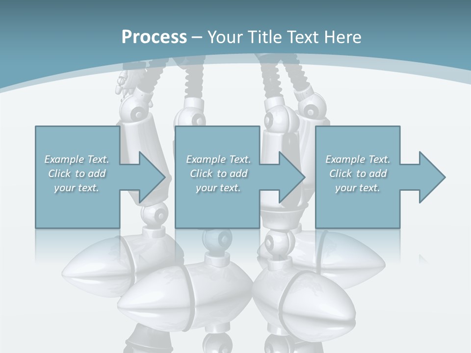 D Character Cartoon Steel PowerPoint Template