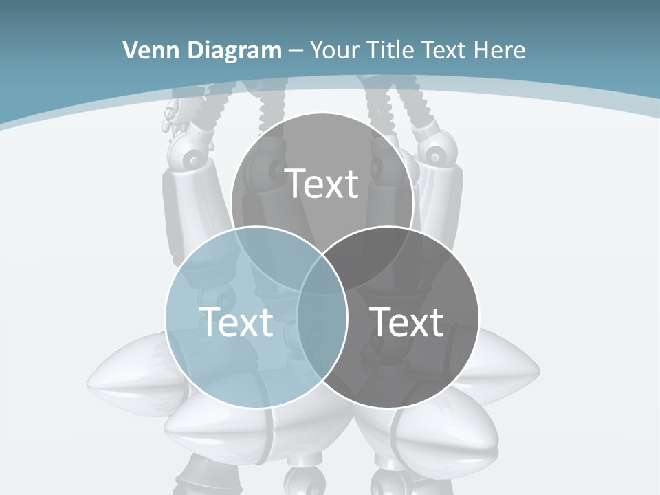 D Character Cartoon Steel PowerPoint Template