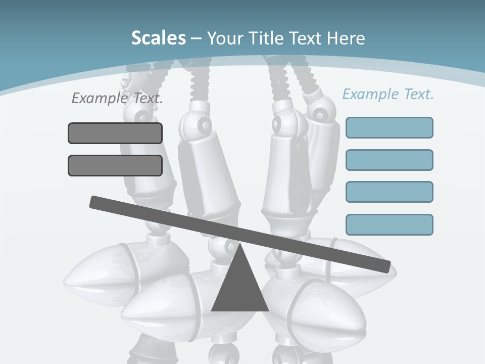 D Character Cartoon Steel PowerPoint Template