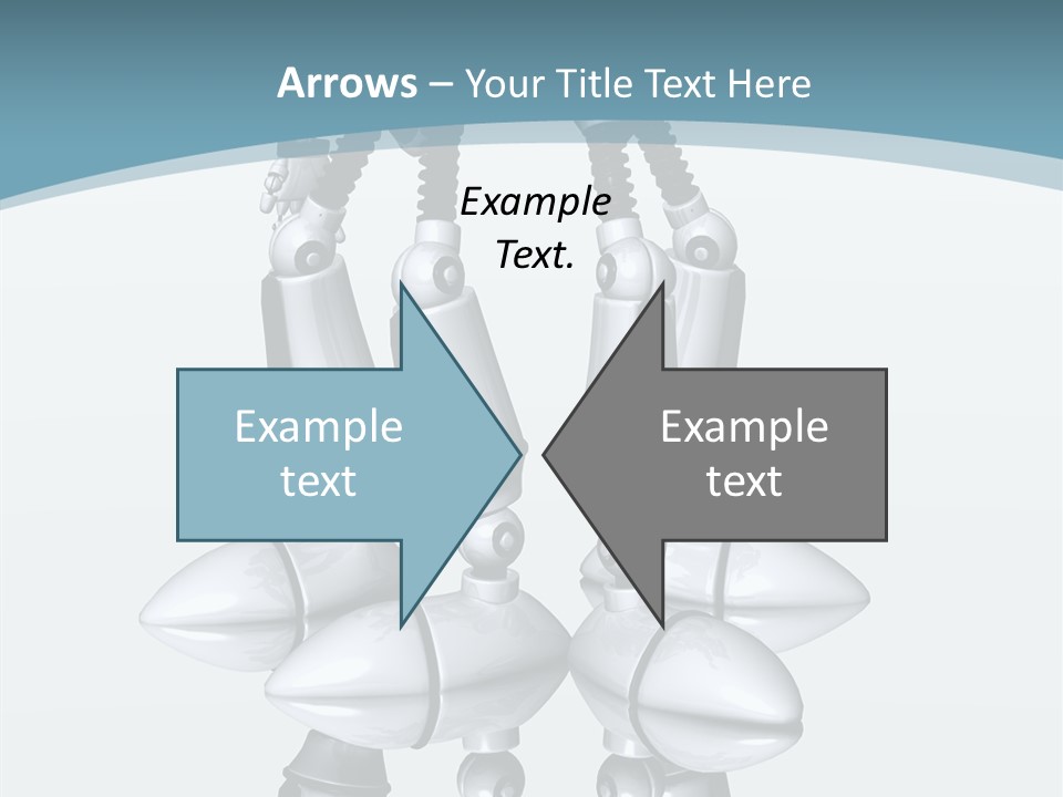 D Character Cartoon Steel PowerPoint Template