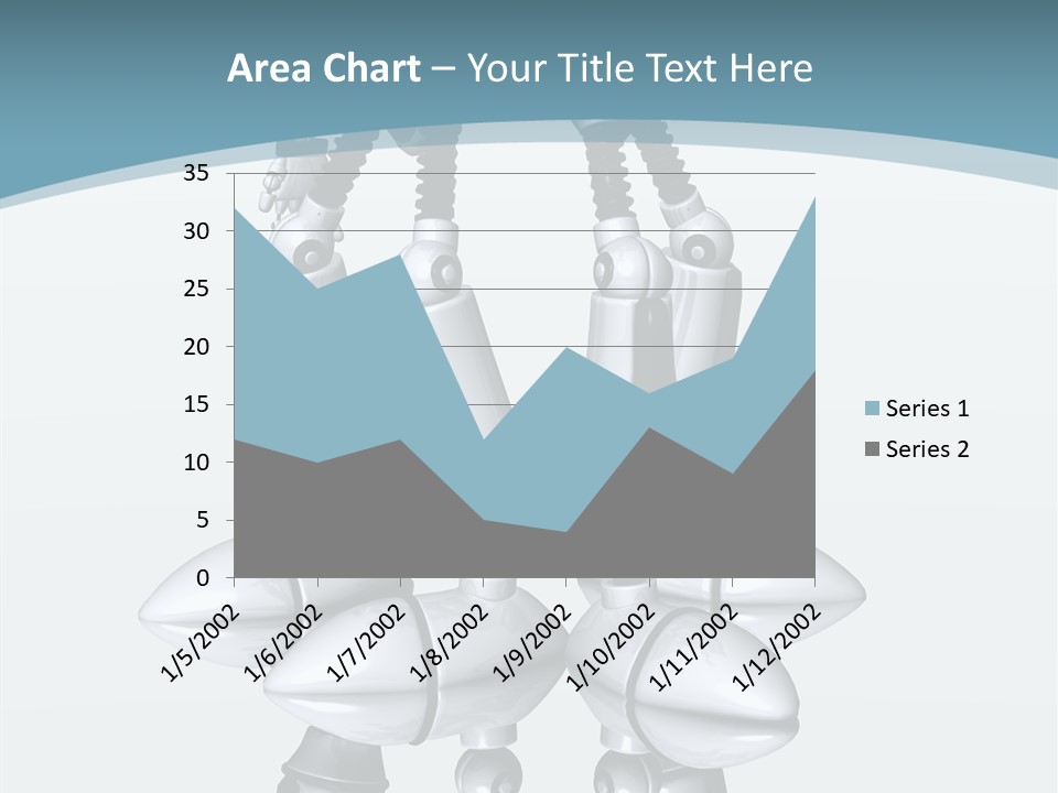 D Character Cartoon Steel PowerPoint Template