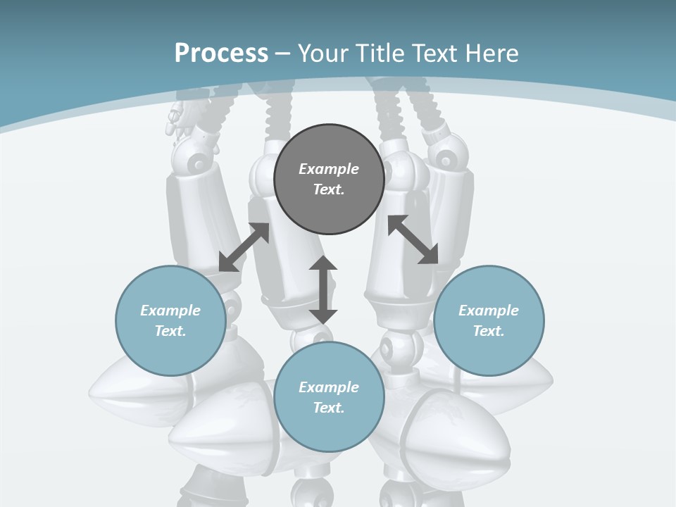 D Character Cartoon Steel PowerPoint Template