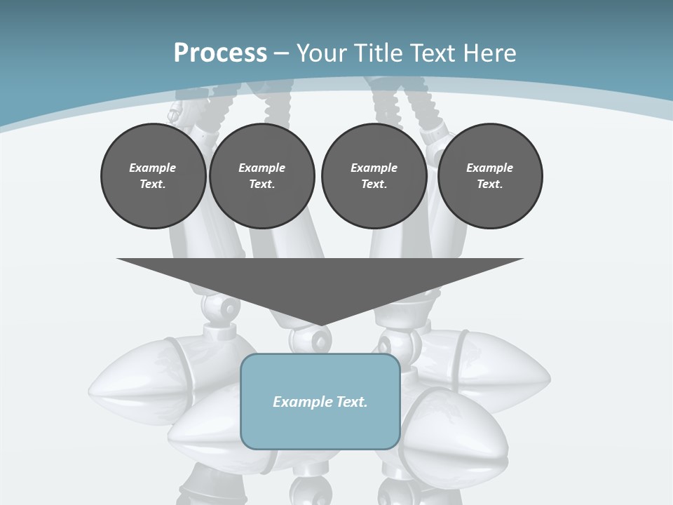 D Character Cartoon Steel PowerPoint Template