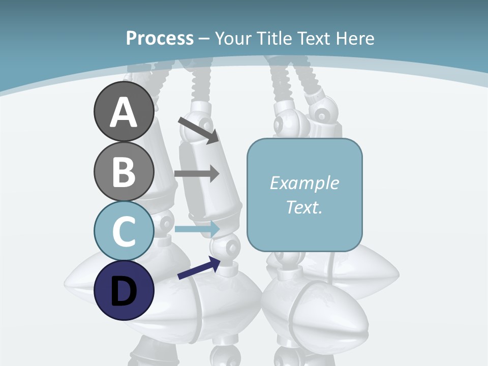 D Character Cartoon Steel PowerPoint Template