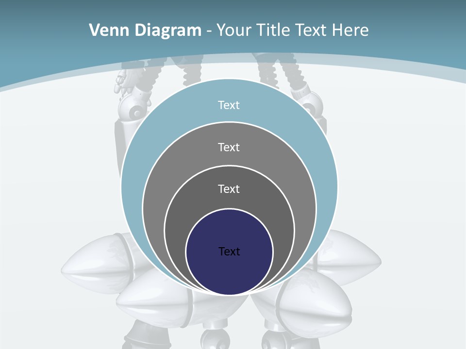 D Character Cartoon Steel PowerPoint Template