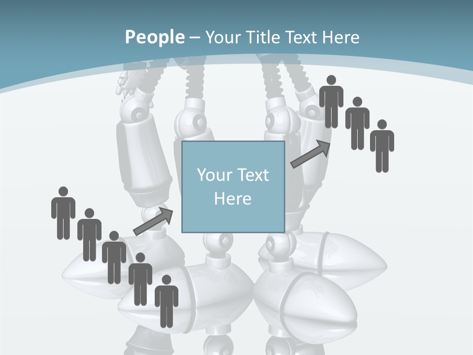 D Character Cartoon Steel PowerPoint Template