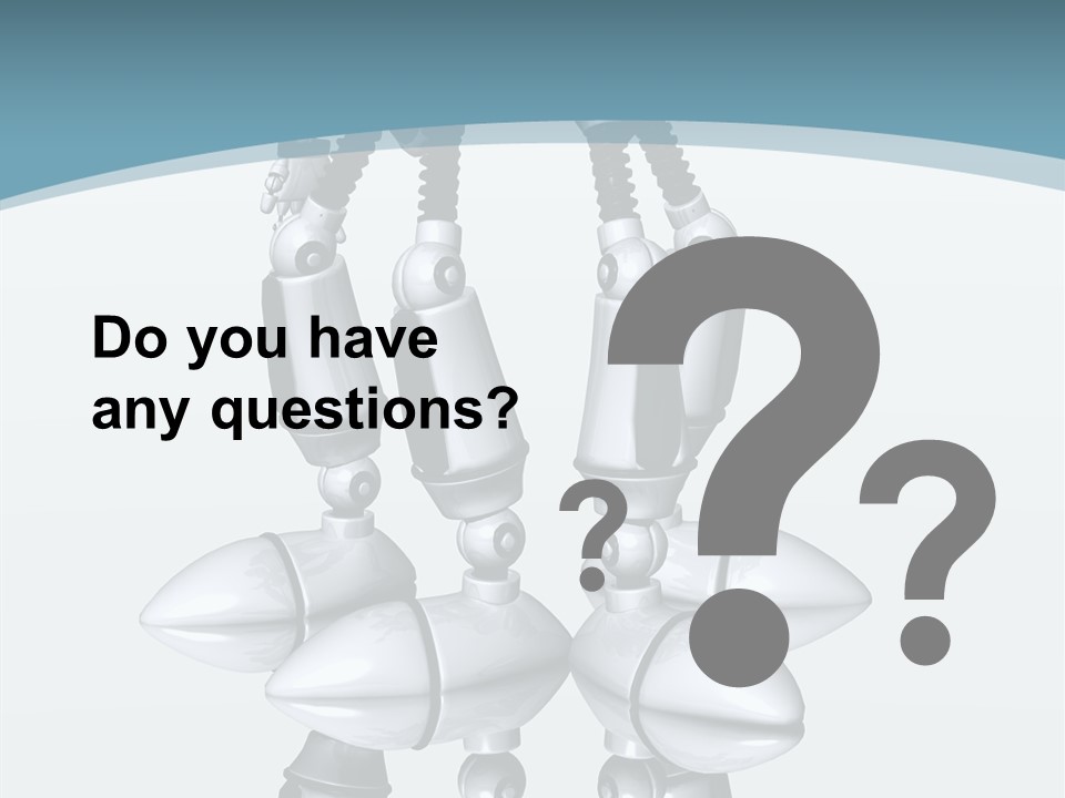 D Character Cartoon Steel PowerPoint Template