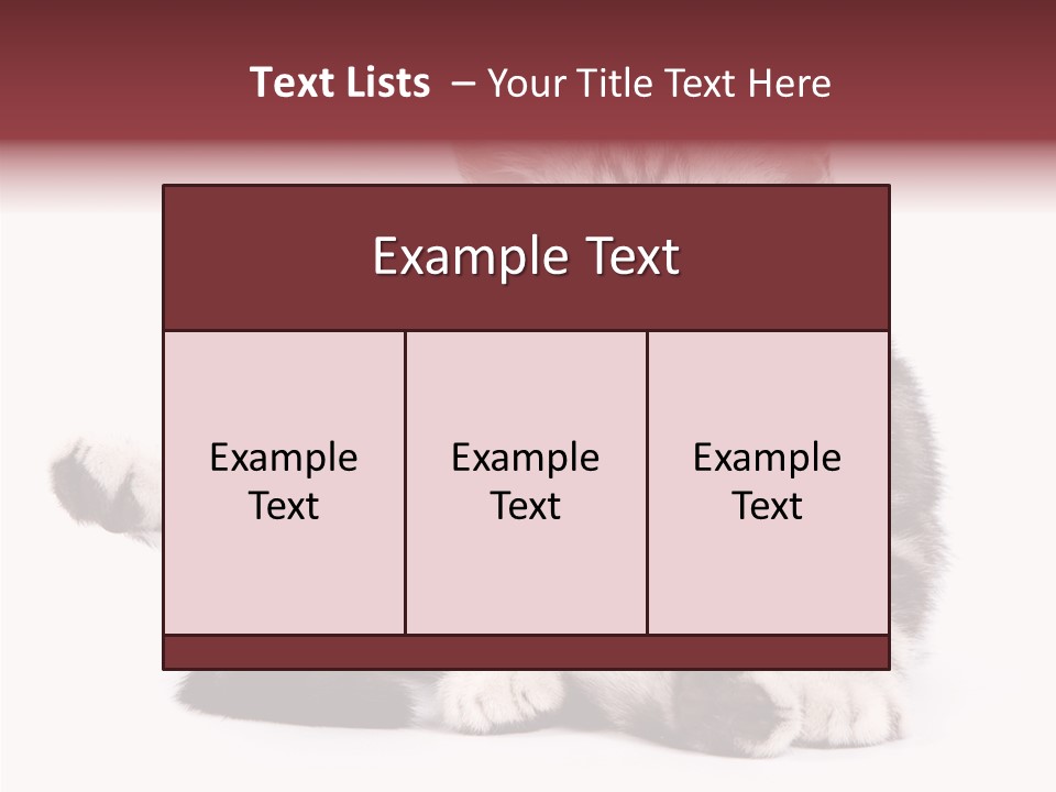 Big Background Tabby PowerPoint Template