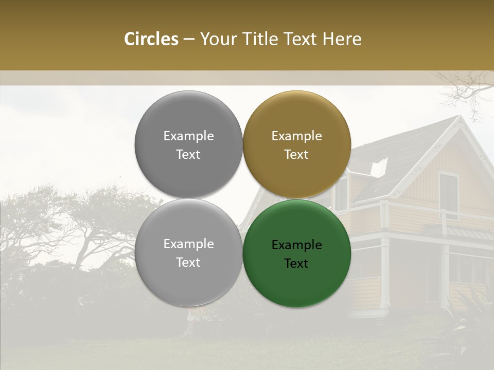 Wind House Tree PowerPoint Template