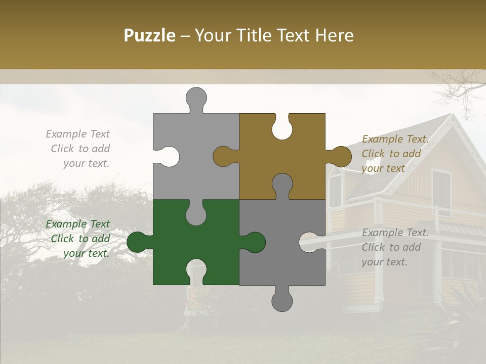 Wind House Tree PowerPoint Template