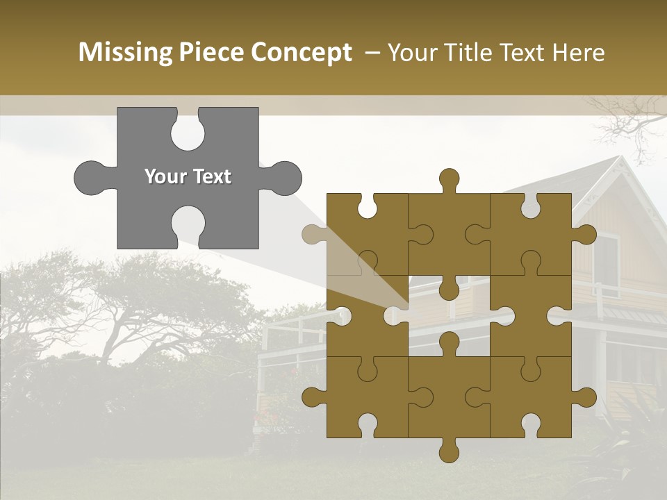 Wind House Tree PowerPoint Template