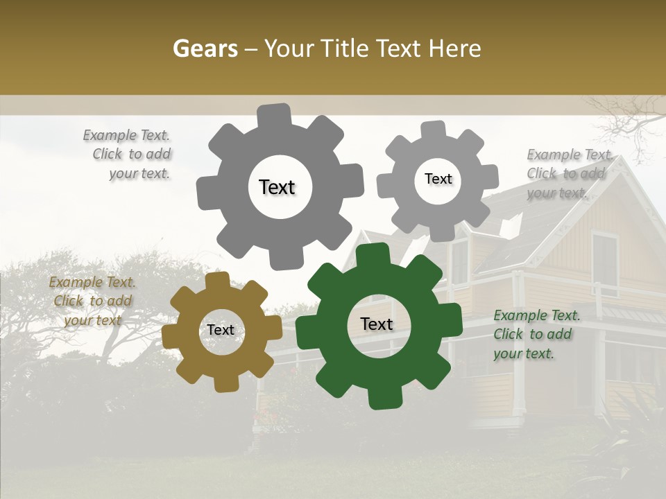 Wind House Tree PowerPoint Template