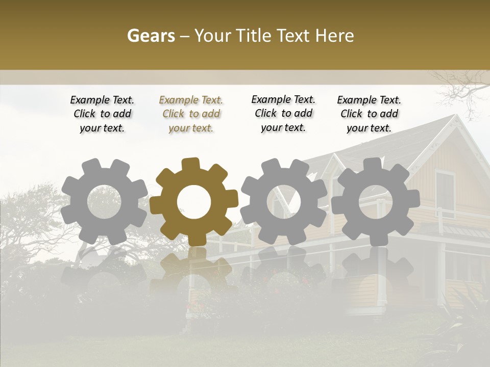 Wind House Tree PowerPoint Template