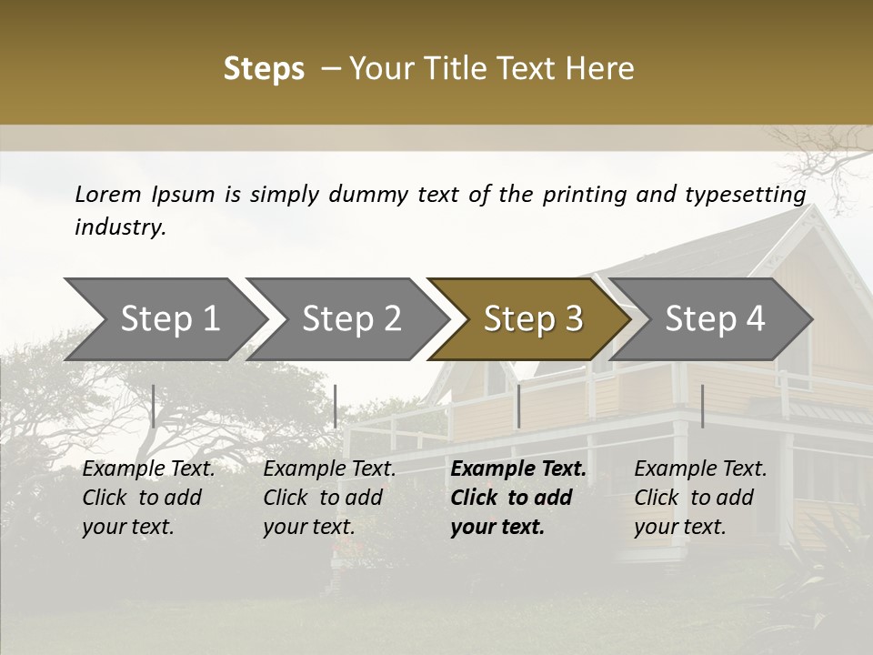 Wind House Tree PowerPoint Template