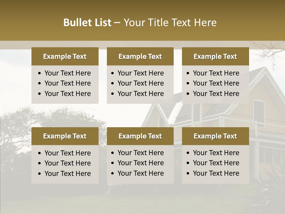 Wind House Tree PowerPoint Template