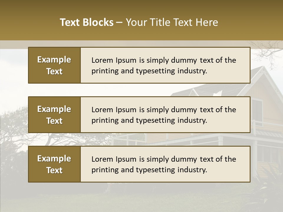 Wind House Tree PowerPoint Template