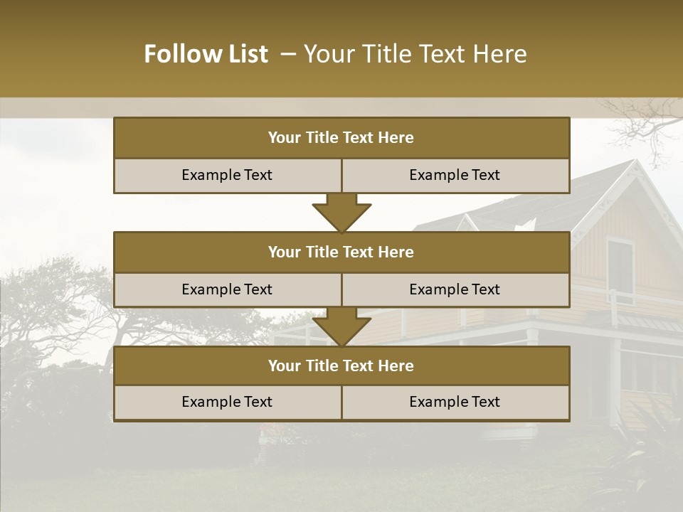 Wind House Tree PowerPoint Template