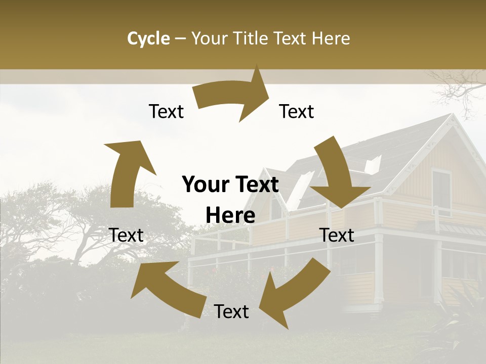 Wind House Tree PowerPoint Template