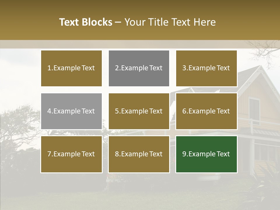 Wind House Tree PowerPoint Template